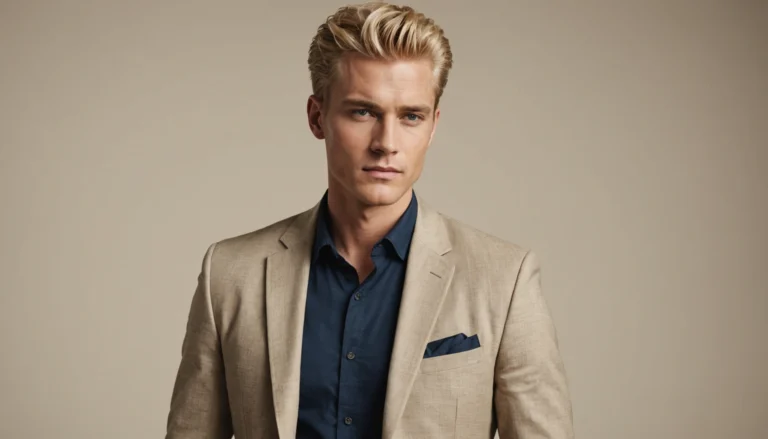 coloration blond pour homme