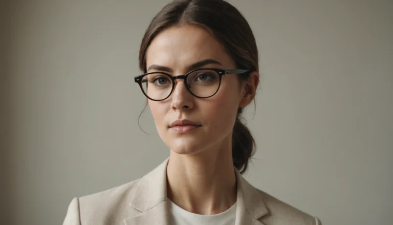 visage long lunette