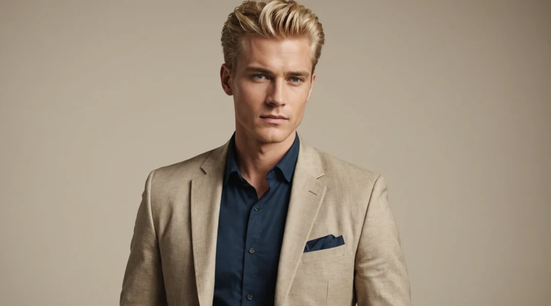 coloration blond pour homme