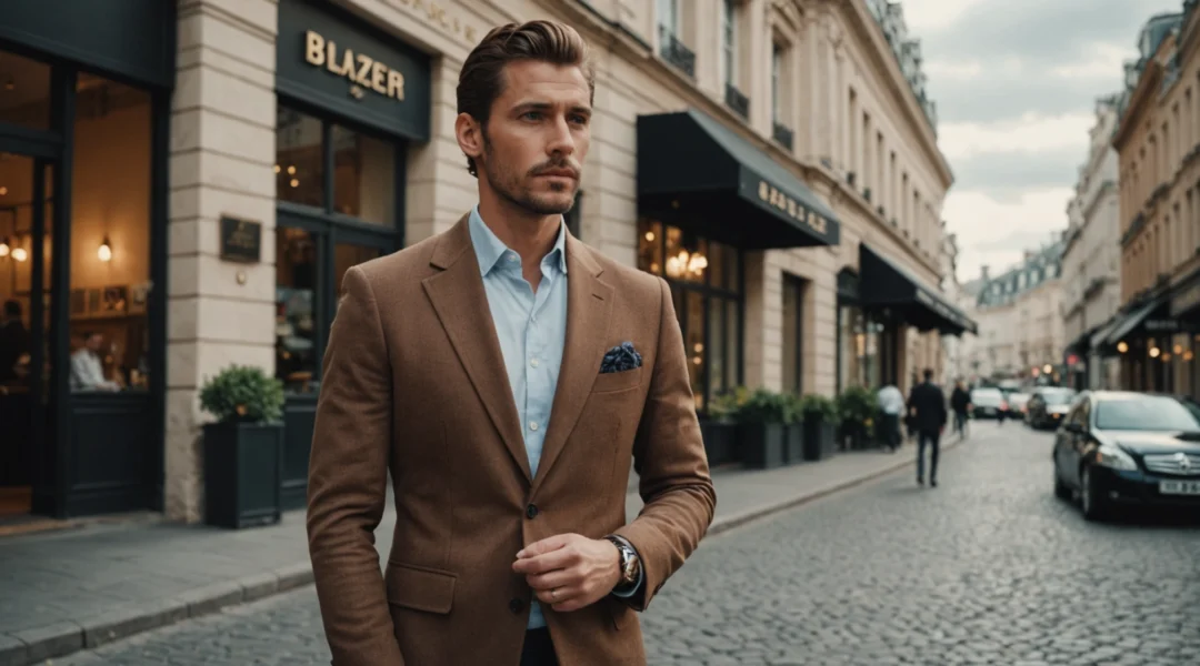 blazer croise pour homme