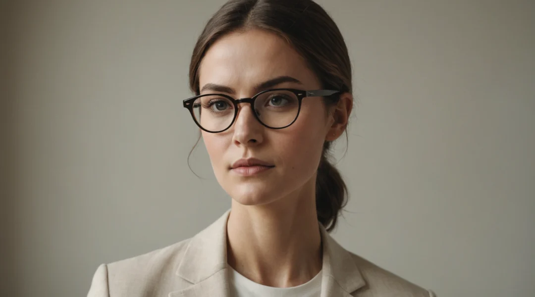 visage long lunette